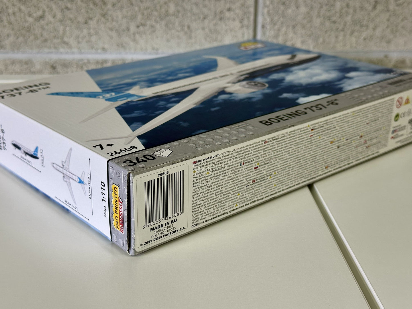 コビー COBI 26608 Boeing 737-8 ボーイング 飛行機 EU製（ポーランド Poland）LEGO 対応ブロック