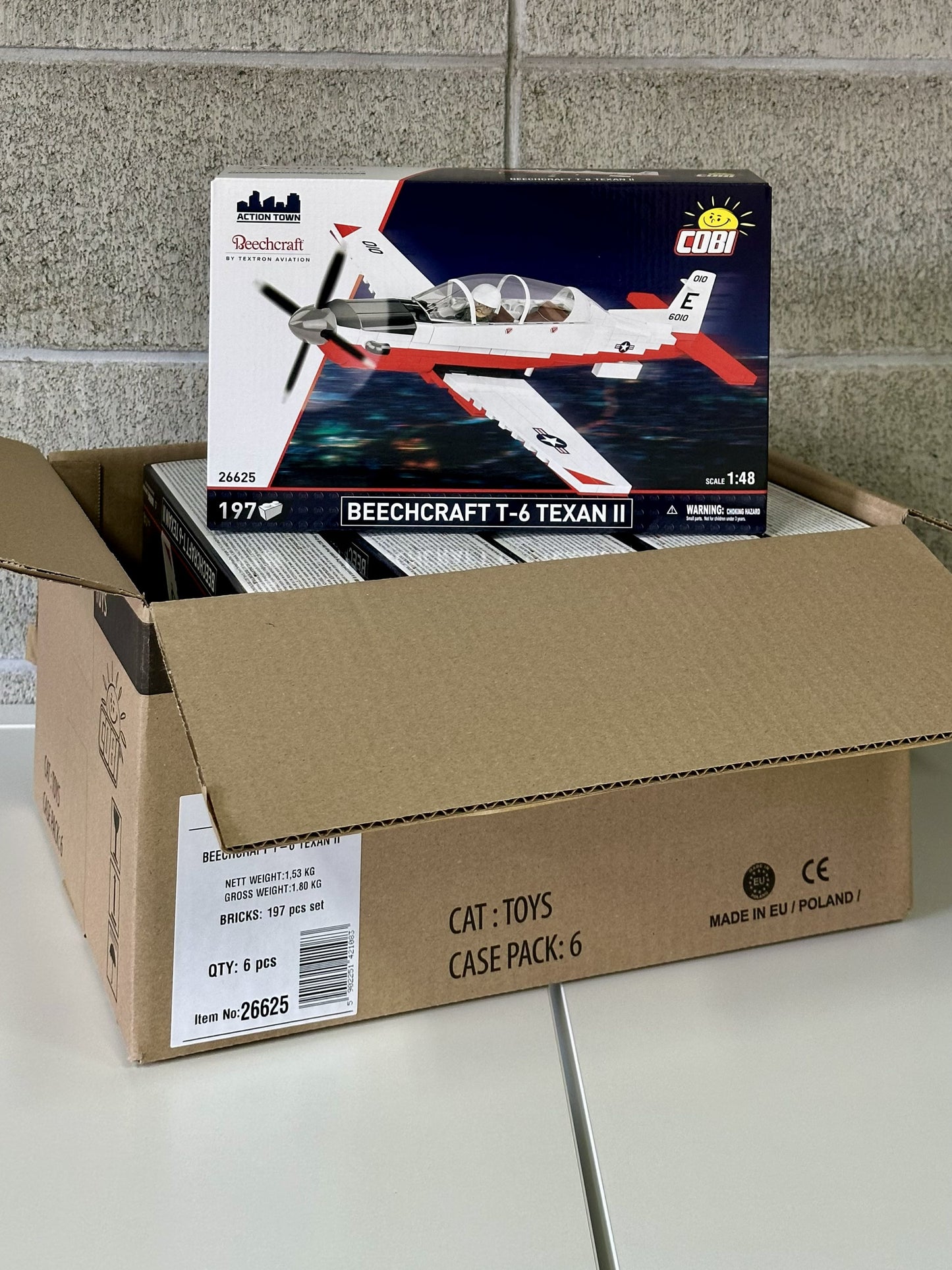 コビー COBI 26625 Civil aircraft Beechcraft T-6 Texan II テキサンII EU製（ポーランド Poland）LEGO 対応ブロック