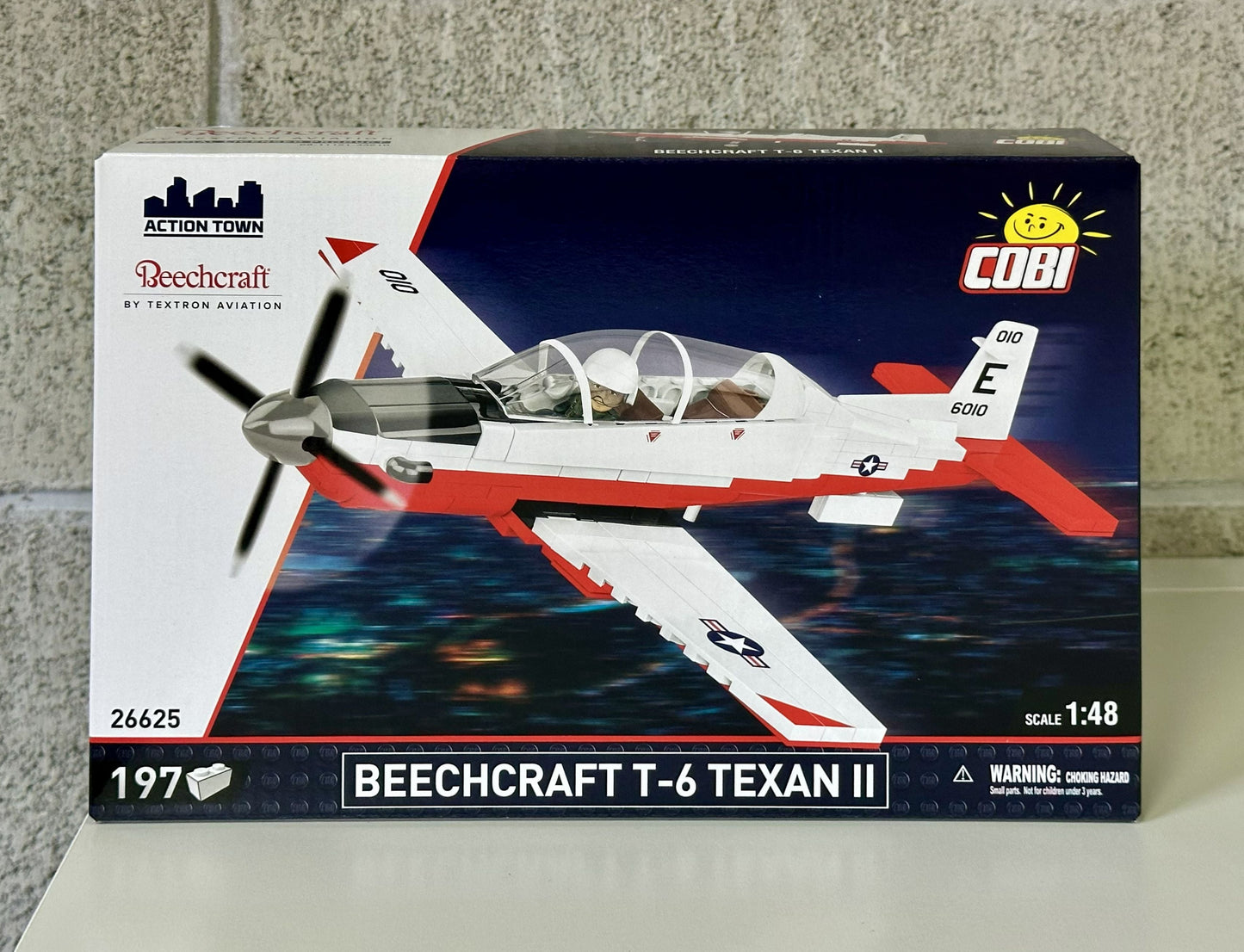 コビー COBI 26625 Civil aircraft Beechcraft T-6 Texan II テキサンII EU製（ポーランド Poland）LEGO 対応ブロック