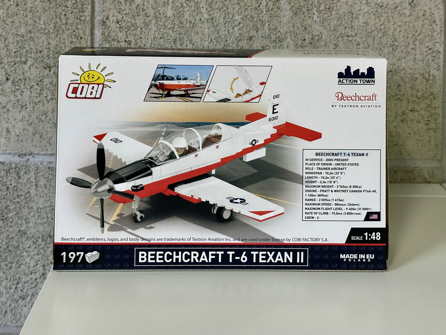 コビー COBI 26625 Civil aircraft Beechcraft T-6 Texan II テキサンII EU製（ポーランド Poland）LEGO 対応ブロック