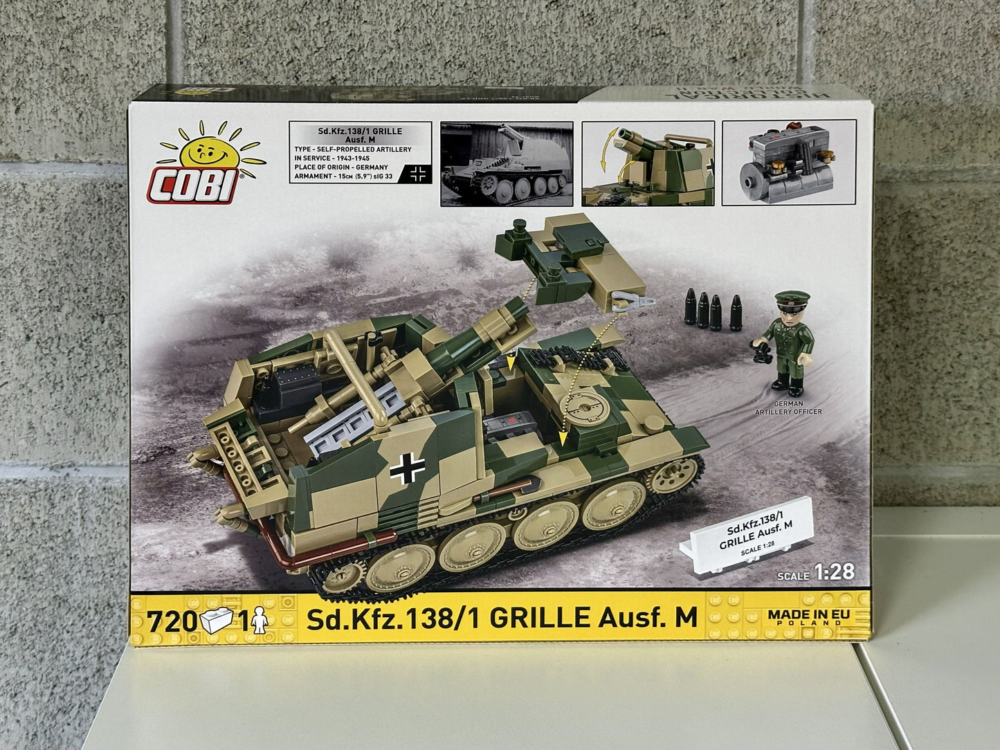 コビー COBI 2665 Sd.Kfz.138 グリレ Grille Ausf. M ヒストリカルコレクション 第二次世界大戦 EU製（ポーランド Poland）LEGO 対応ブロック
