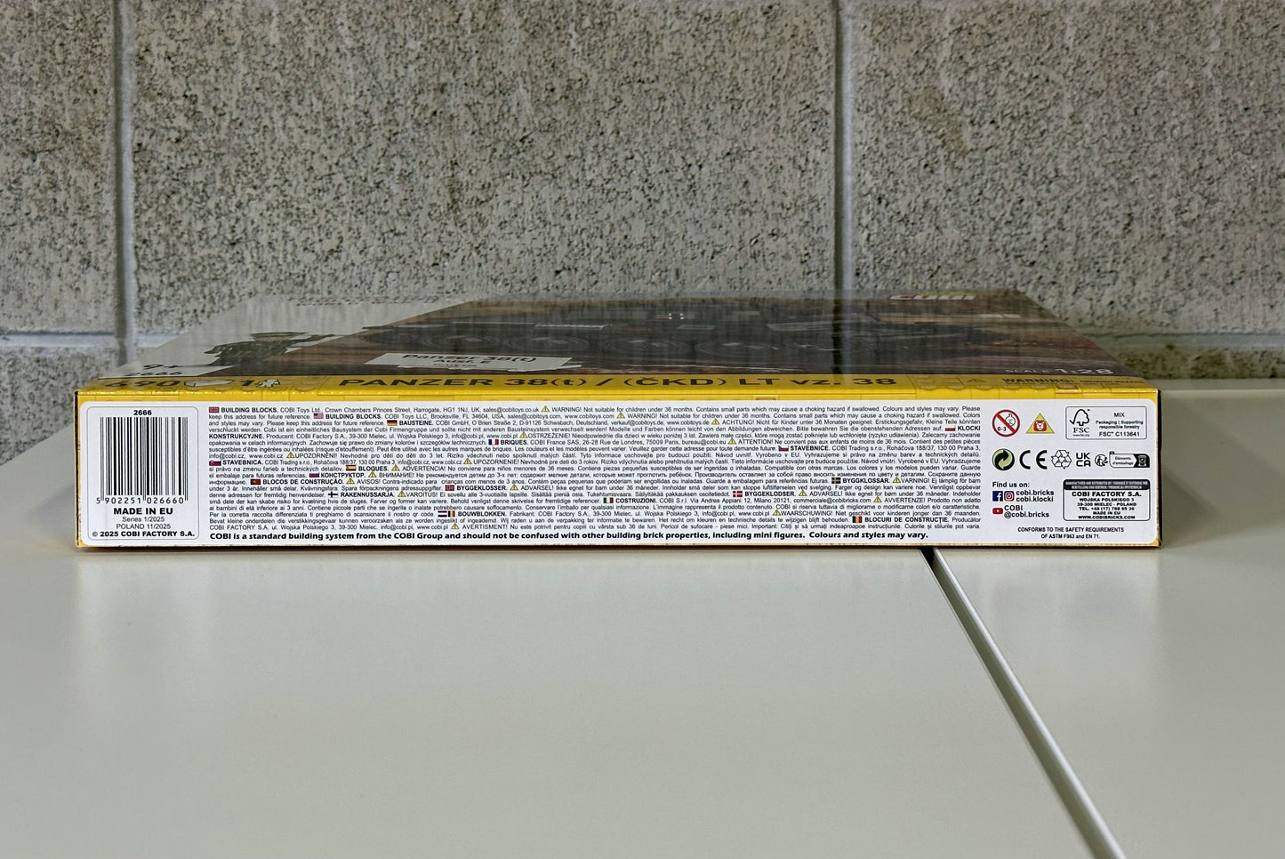 コビー COBI 2666 PANZER 38(T)/(CKD) LT VZ ヒストリカルコレクション 第二次世界大戦 EU製（ポーランド Poland）LEGO 対応ブロック