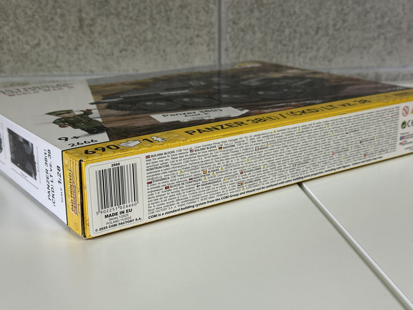 コビー COBI 2666 PANZER 38(T)/(CKD) LT VZ ヒストリカルコレクション 第二次世界大戦 EU製（ポーランド Poland）LEGO 対応ブロック