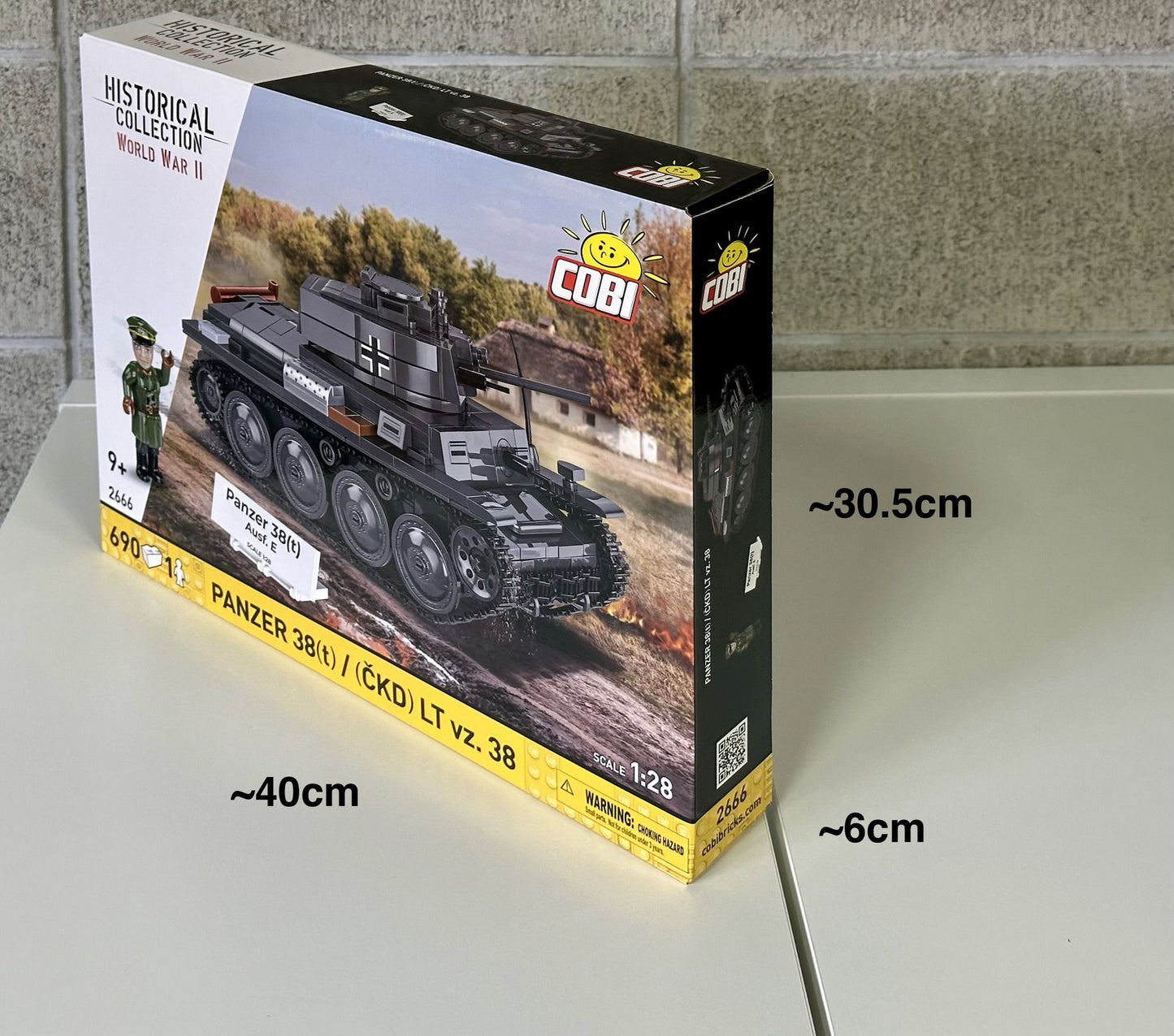 コビー COBI 2666 PANZER 38(T)/(CKD) LT VZ ヒストリカルコレクション 第二次世界大戦 EU製（ポーランド Poland）LEGO 対応ブロック