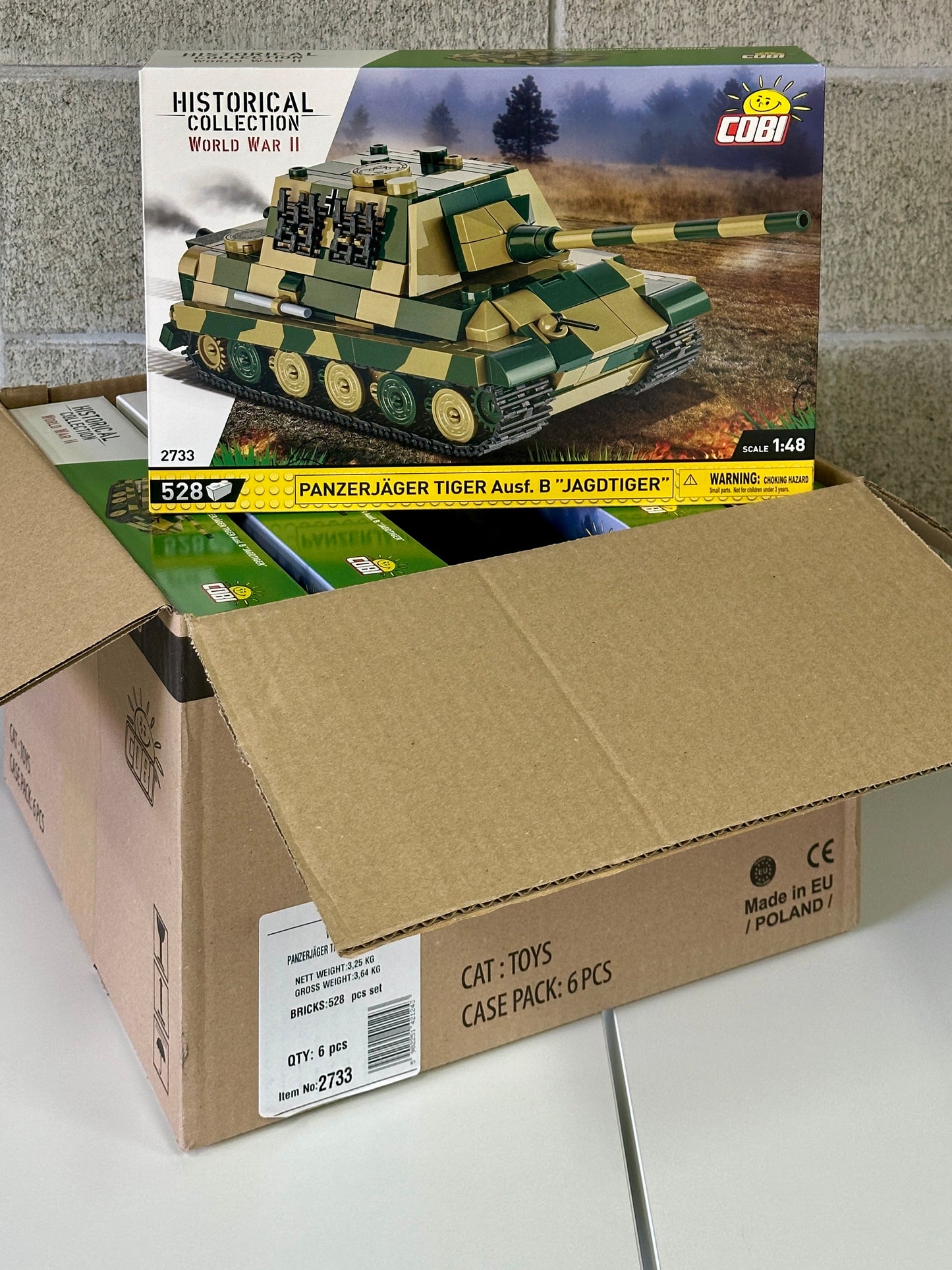 コビー COBI 2733 Panzerjager Tiger Ausf.B パンツァージャガー タイガー アウスフ B ヤークトティーガー タンク ヒストリカルコレクション 第二次世界大戦EU製（ポーランド Poland）LEGO 対応ブロック