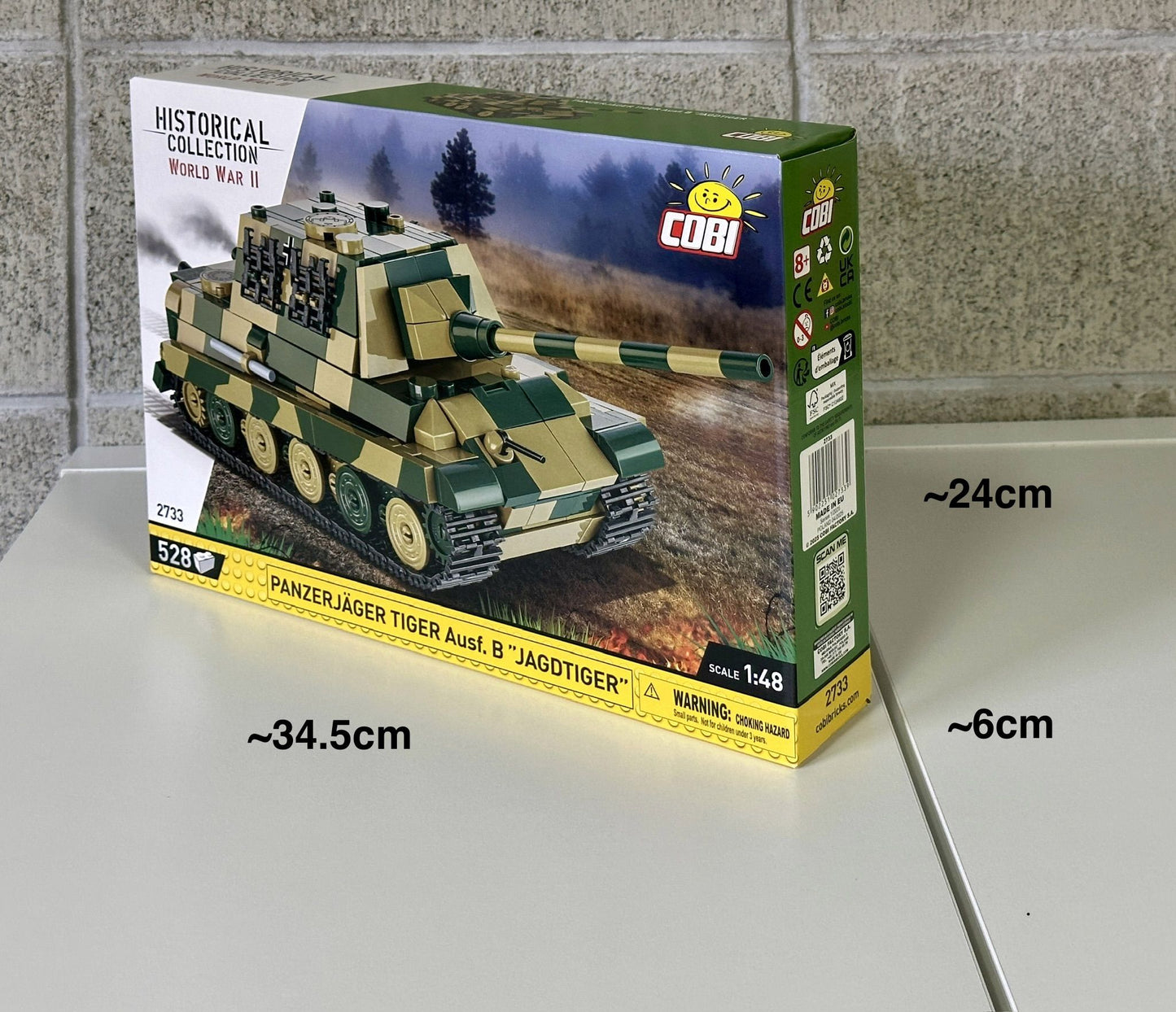 コビー COBI 2733 Panzerjager Tiger Ausf.B パンツァージャガー タイガー アウスフ B ヤークトティーガー タンク ヒストリカルコレクション 第二次世界大戦EU製（ポーランド Poland）LEGO 対応ブロック