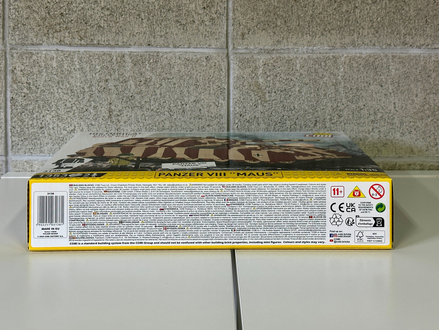 コビー COBI 3138 PANZER パンツァーVIII VIII号戦車 マウス ヒストリカルコレクション 第二次世界大戦 EU製（ポーランド Poland）LEGO 対応ブロック