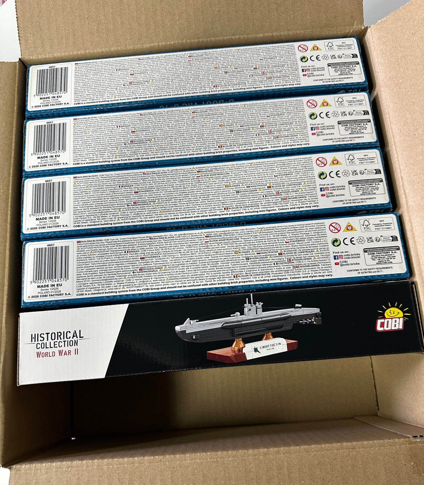 コビー COBI 4857 U-BOOT Uボート VIIC U-96 ヒストリカルコレクション 第二次世界大戦 EU製（ポーランド Poland）LEGO 対応ブロック