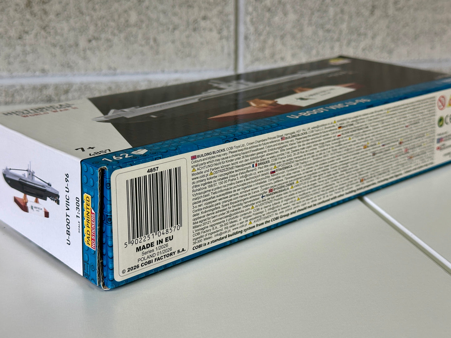 コビー COBI 4857 U-BOOT Uボート VIIC U-96 ヒストリカルコレクション 第二次世界大戦 EU製（ポーランド Poland）LEGO 対応ブロック