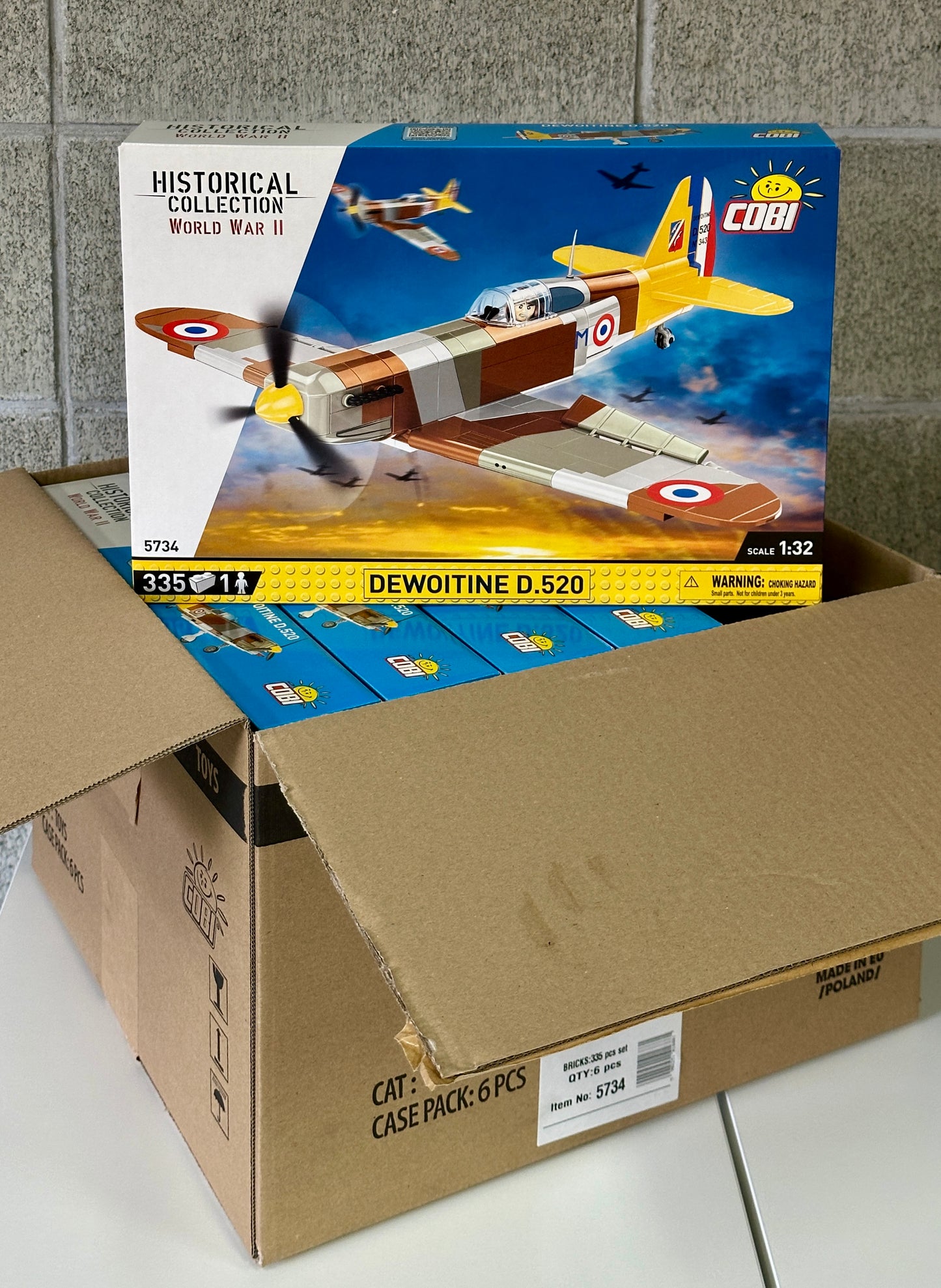 コビー COBI 5734 Dewoitine デヴォアティーヌ D.520 戦闘機 ヒストリカルコレクション 第二次世界大戦 EU製（ポーランド Poland）LEGO 対応ブロック
