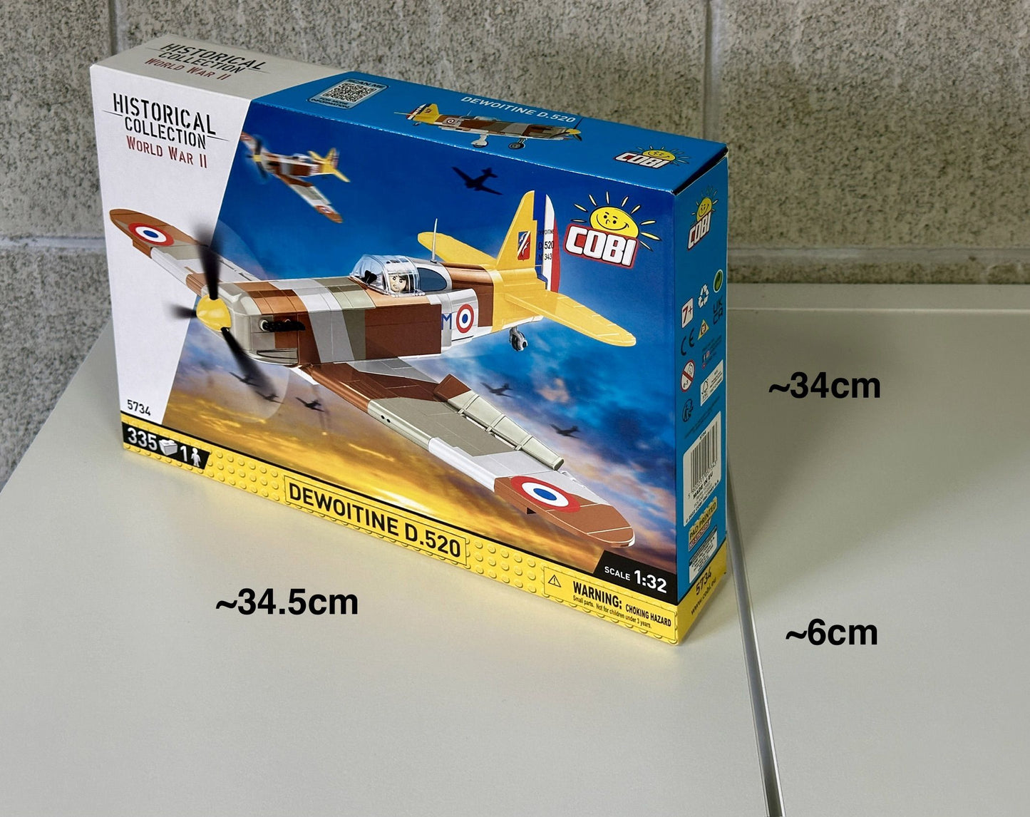 コビー COBI 5734 Dewoitine デヴォアティーヌ D.520 戦闘機 ヒストリカルコレクション 第二次世界大戦 EU製（ポーランド Poland）LEGO 対応ブロック