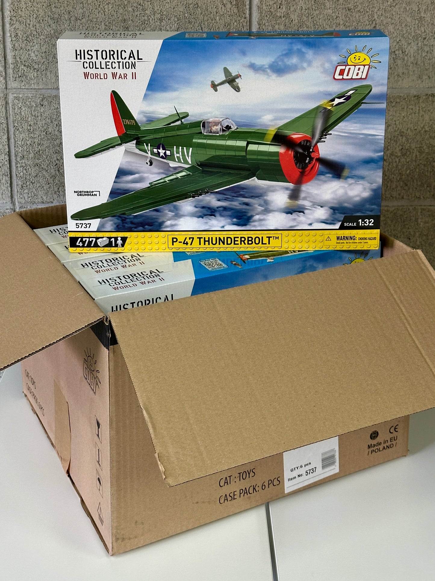 コビー COBI 5737 P-47 Thunderbolt サンダーボルト (アメリカ軍) ヒストリカルコレクション 第二次世界大戦 EU製（ポーランド Poland）LEGO 対応ブロック