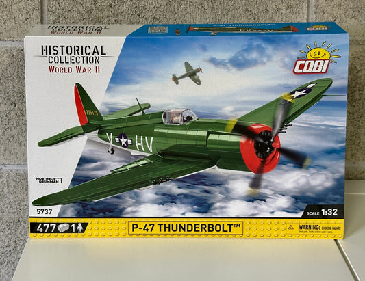 コビー COBI 5737 P-47 Thunderbolt サンダーボルト (アメリカ軍) ヒストリカルコレクション 第二次世界大戦 EU製（ポーランド Poland）LEGO 対応ブロック