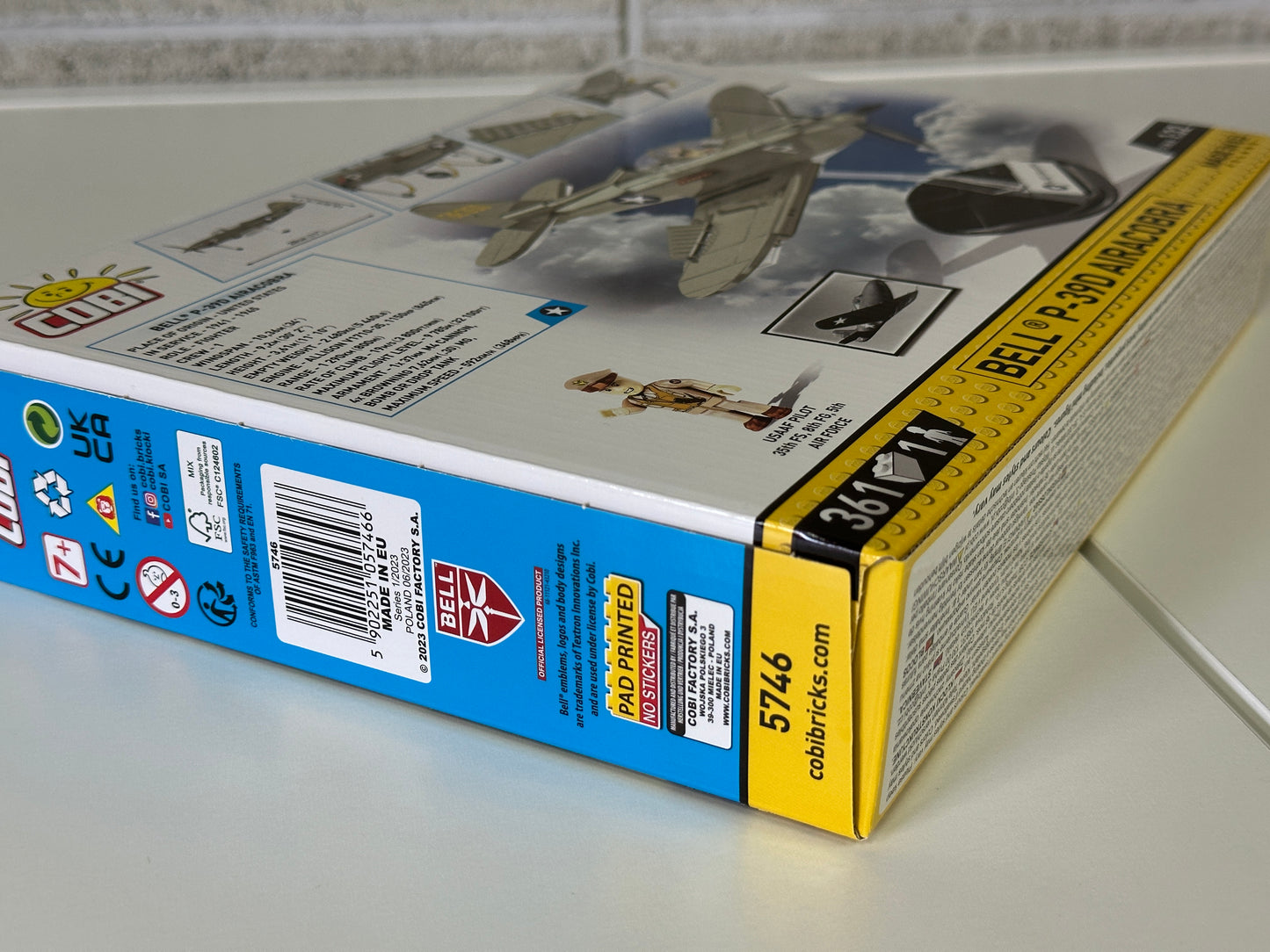 コビー COBI 5746 COBI Bell P-39D Airacobra エアラコブラ ヒストリカルコレクション 第二次世界大戦 EU製（ポーランド Poland）LEGO 対応ブロック