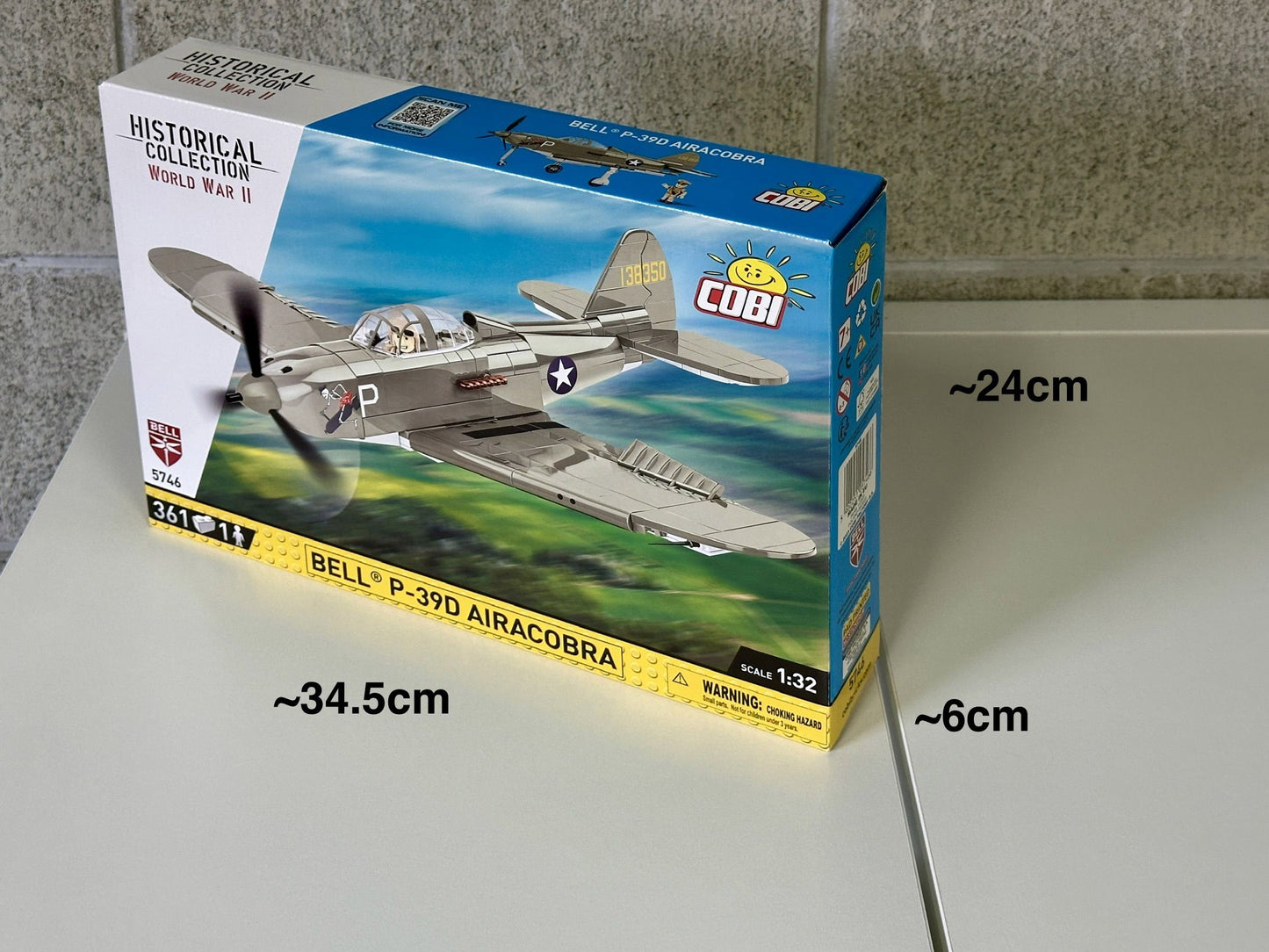 コビー COBI 5746 COBI Bell P-39D Airacobra エアラコブラ ヒストリカルコレクション 第二次世界大戦 EU製（ポーランド Poland）LEGO 対応ブロック