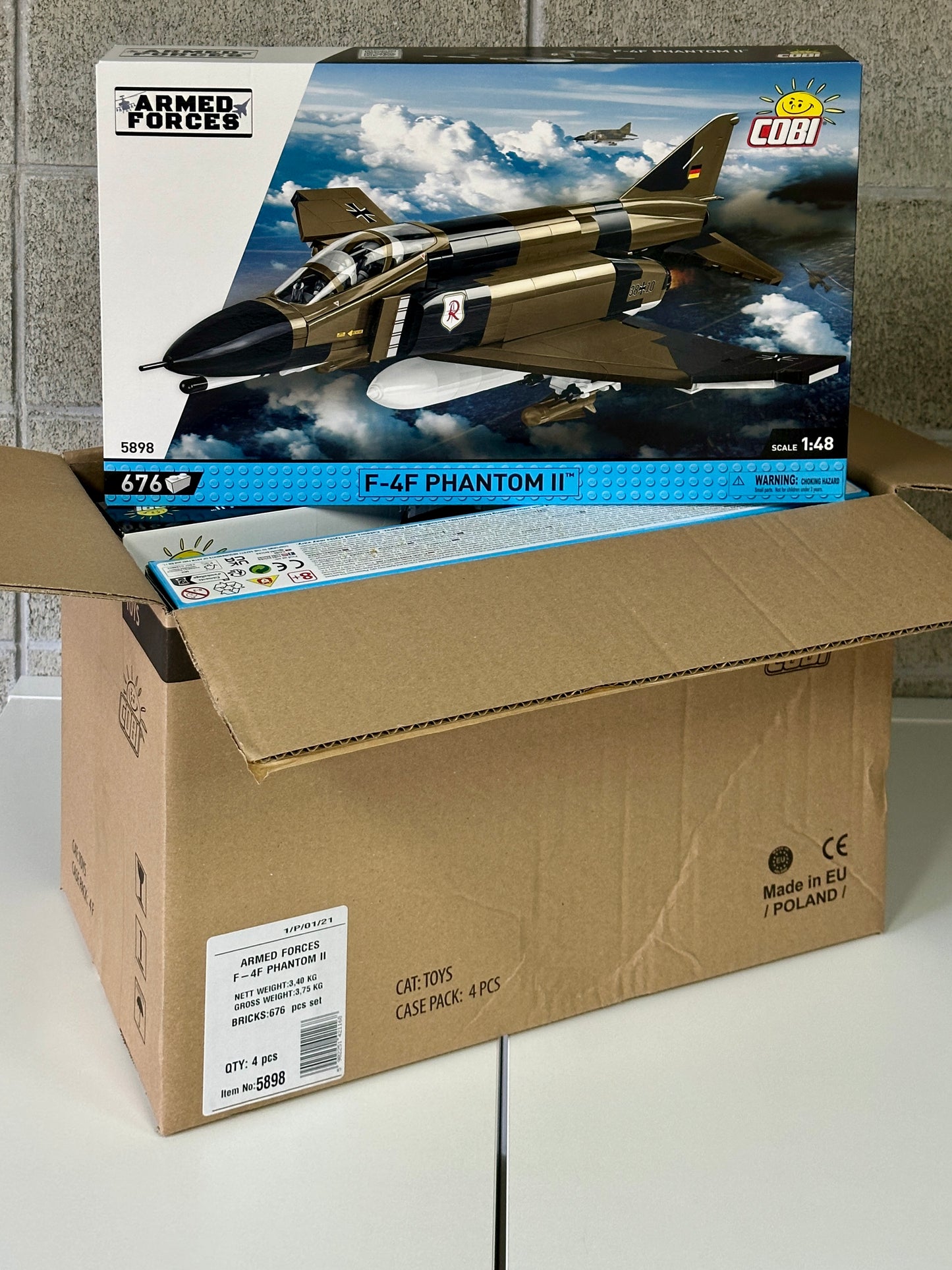 コビー COBI 5898 F-4F Phantom ファントムⅡ ミッドウェー ドイツ空軍 戦闘機 EU製（ポーランド Poland）LEGO 対応ブロック