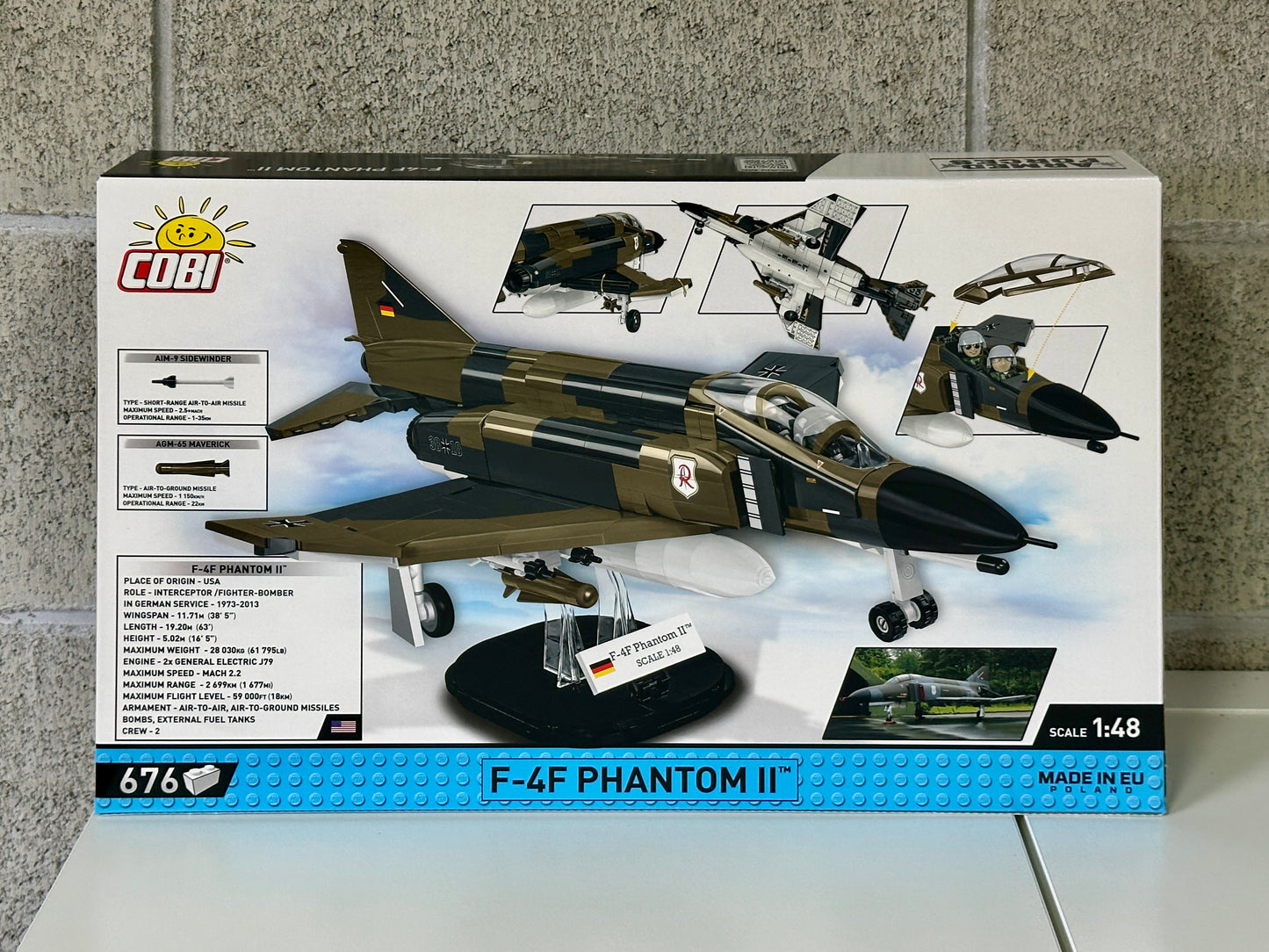 コビー COBI 5898 F-4F Phantom ファントムⅡ ミッドウェー ドイツ空軍 戦闘機 EU製（ポーランド Poland）LEGO 対応ブロック