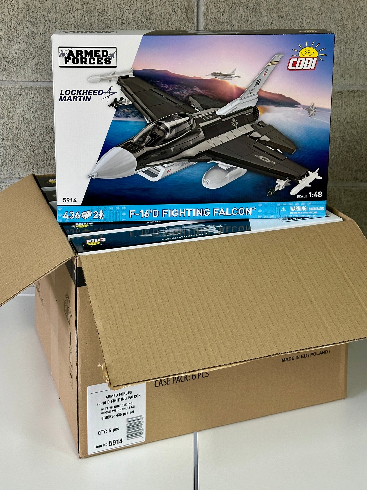 コビー COBI 5914 Armed Forces F-16D fighting FALC ファイティングファルコン 飛行機 EU製（ポーランド Poland）LEGO 対応ブロック
