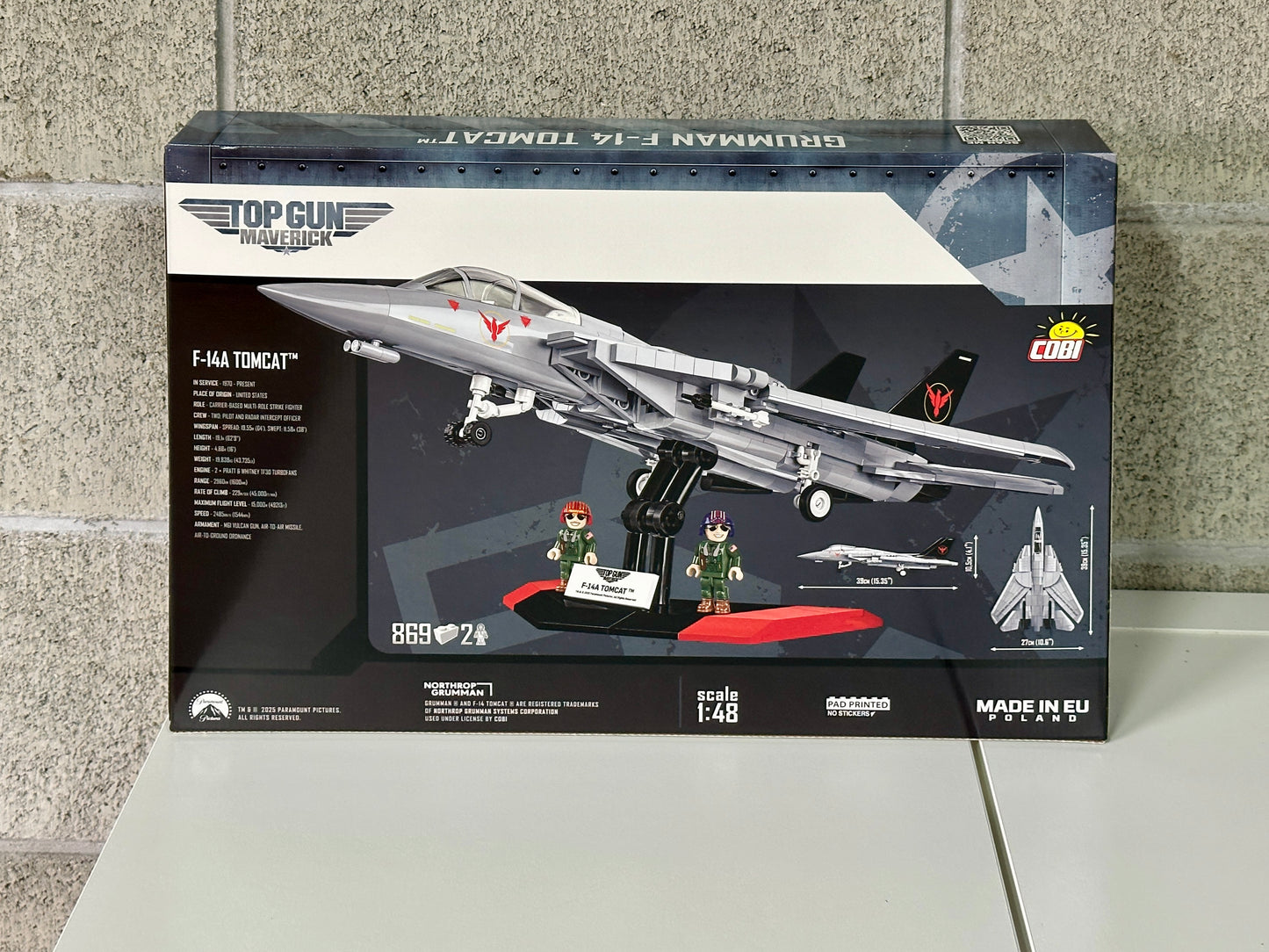 コビー COBI 5920 Top Gun Maverick トップガンマーベリック Grumman グラマン F-14 トムキャットTomcat EU製（ポーランド Poland）LEGO 対応ブロック