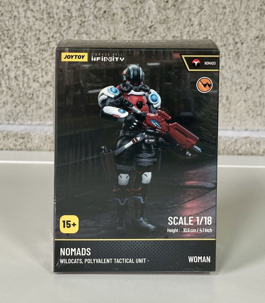 JOYTOY ジョイトイ Corvus Belli Infinity Nomads 40K JT7639 1/18 アクションフィギュア Nomads Wildcats, Polyvalent Tactical Unit #2 Woman