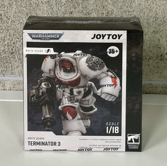 Warhammer ウォーハンマー 40K JT03202 JOYTOY ジョイトイ1/18 アクションフィギュア  ホワイトスカーターミネーター3 パワーフィストとアサルトキャノン付き  White Scars Terminator 3 with Power Fist and Assault Cannon