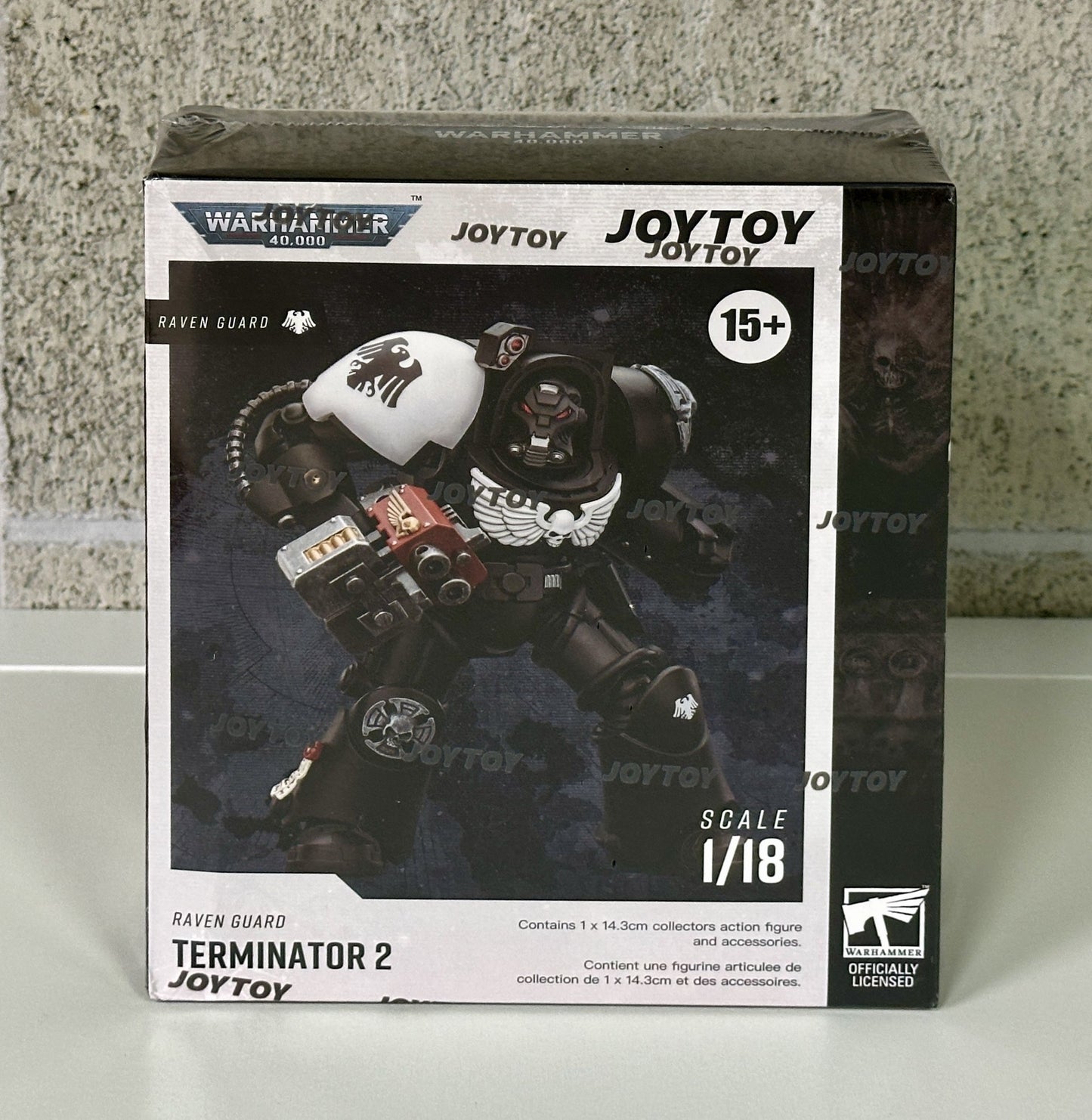 Warhammer ウォーハンマー 40K JT03257 JOYTOY ジョイトイ 1/18 アクションフィギュア レイヴンガード ターミネーター2 パワーフィストとストームボルター付き Raven Guard Terminator 2 with Power Sword and Storm Bolter