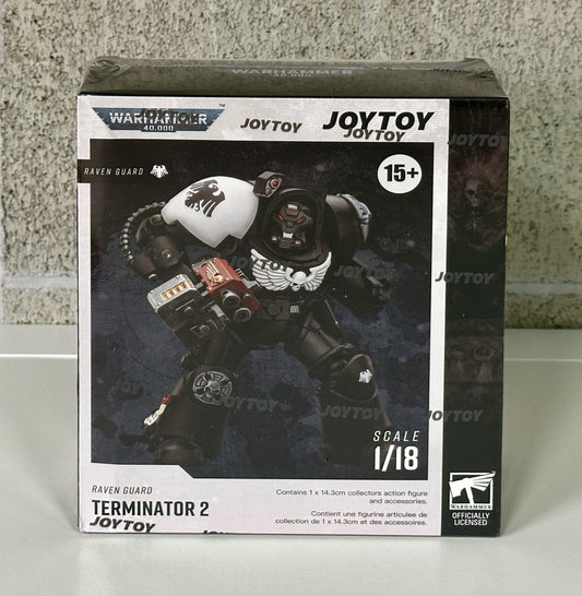 Warhammer ウォーハンマー 40K JT03257 JOYTOY ジョイトイ 1/18 アクションフィギュア レイヴンガード ターミネーター2 パワーフィストとストームボルター付き Raven Guard Terminator 2 with Power Sword and Storm Bolter