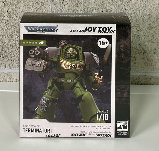 Warhammer ウォーハンマー 40K JT03219 JOYTOY ジョイトイ 1/18アクションフィギュア サラマンダーターミネーター1 パワーフィストとストームボルター付き Salamanders Terminator 1 with Power Sword and Storm Bolter