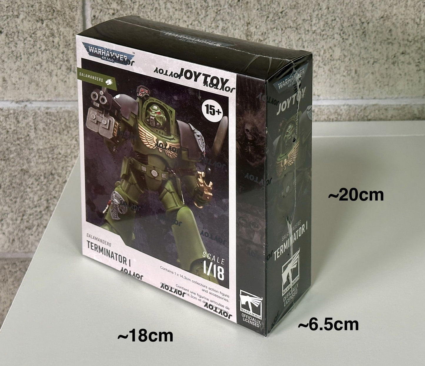 Warhammer ウォーハンマー 40K JT03219 JOYTOY ジョイトイ 1/18アクションフィギュア サラマンダーターミネーター1 パワーフィストとストームボルター付き Salamanders Terminator 1 with Power Sword and Storm Bolter