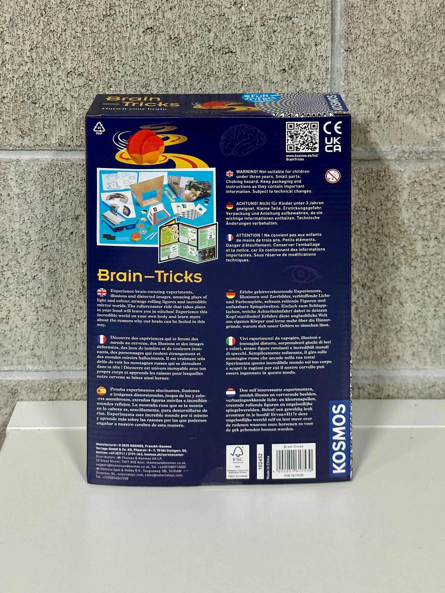 KOSMOS コスモス Fun Science Brain Tricks サイエンスブレイントリック KOSMOS実験キット ドイツ直輸入品 617530
