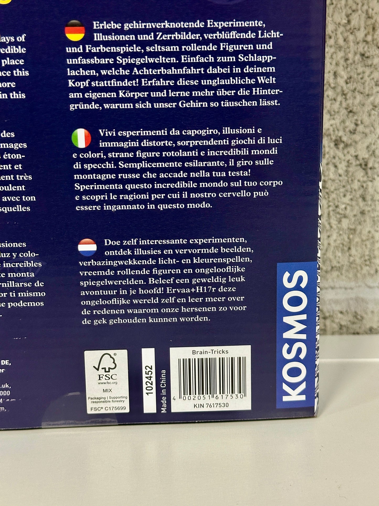 KOSMOS コスモス Fun Science Brain Tricks サイエンスブレイントリック KOSMOS実験キット ドイツ直輸入品 617530