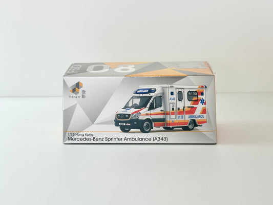 Tiny 微影 1/76 Tiny City Mercedes Benz Sprinter Ambulance ATC66379 メルセデスベンツ スプリンター 救急車 (A343) ダイキャストミニカー