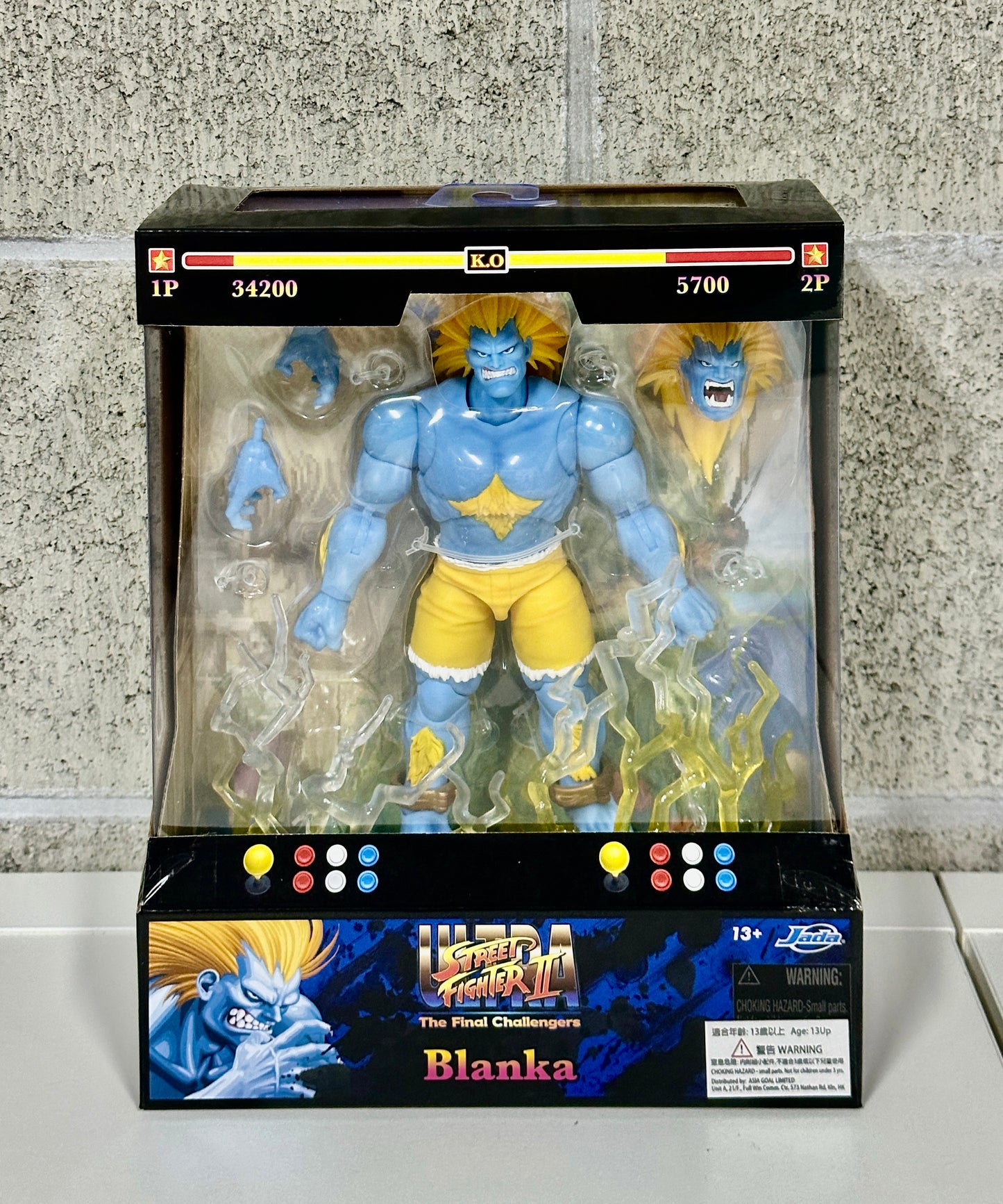JADA TOYS Street Fighter ストリートファイター Blanka Player2（ブランカ 2Pカラー）1/12 アクションフィギュア JD37931