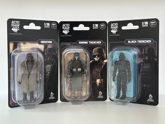 3個セット ACID RAIN WORLD《酸雨戦争》アシッドレインワールド PBB-AR004 KRAZYON/ AR005 Marine Trencher / AR006 Black Trencher 1:18アクションフィギュア 【FEXT HOBBY】