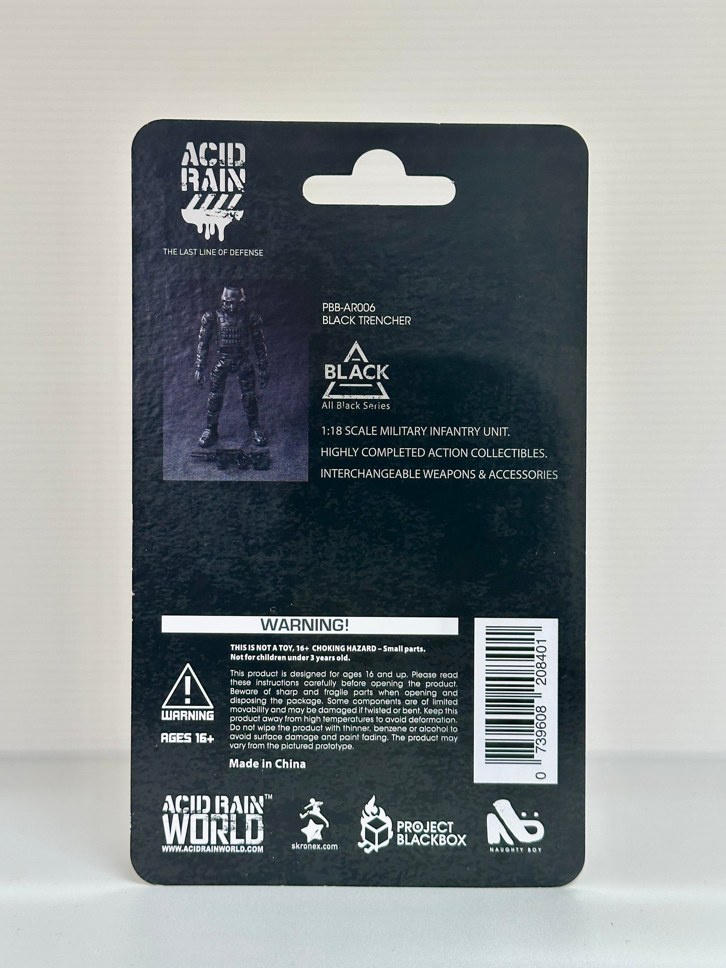 ACID RAIN WORLD 《酸雨戦争》 アシッドレインワールドPBB-AR006 Black Trencher The last line of Defense 1:18 アクションフィギュア 【Project Black Box】