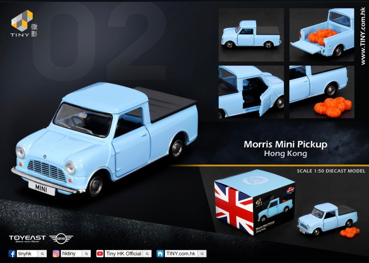 Tiny City Morris Mini Pickup (Blue) ミニクーパー ピック アップ (青)