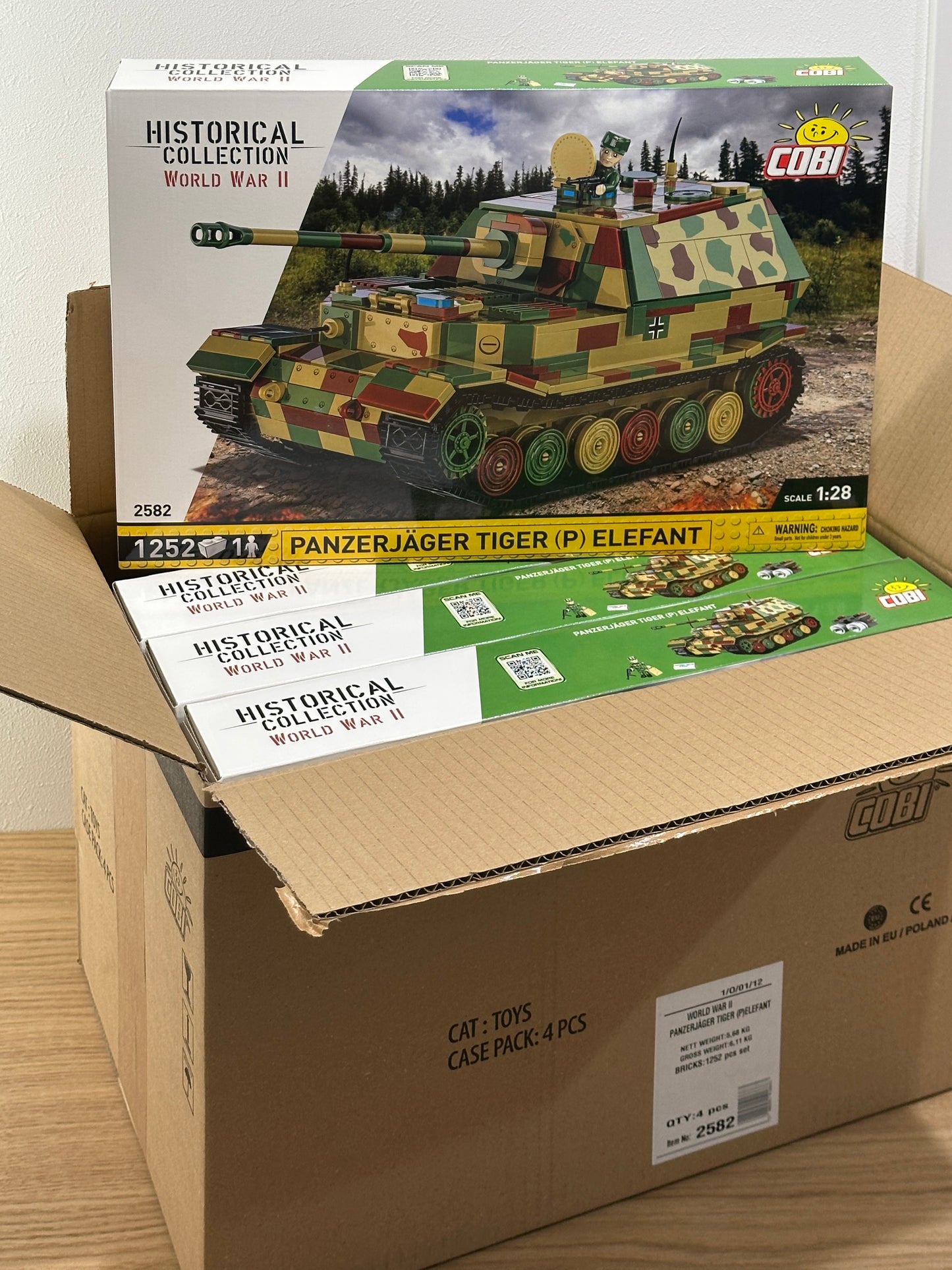 コビー COBI 2582 Panzerjager tiger elefant 重駆逐戦車 1/28 WWII