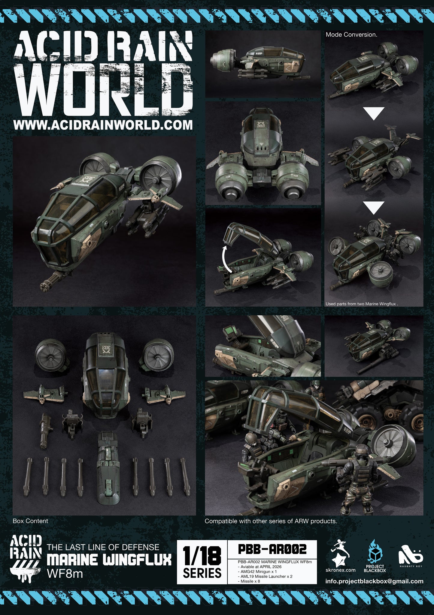 ACID RAIN WORLD 《酸雨戦争》 アシッドレインワールド the last line of defense PBB-AR002 Marine Wingflux WF8m Project Blackbox