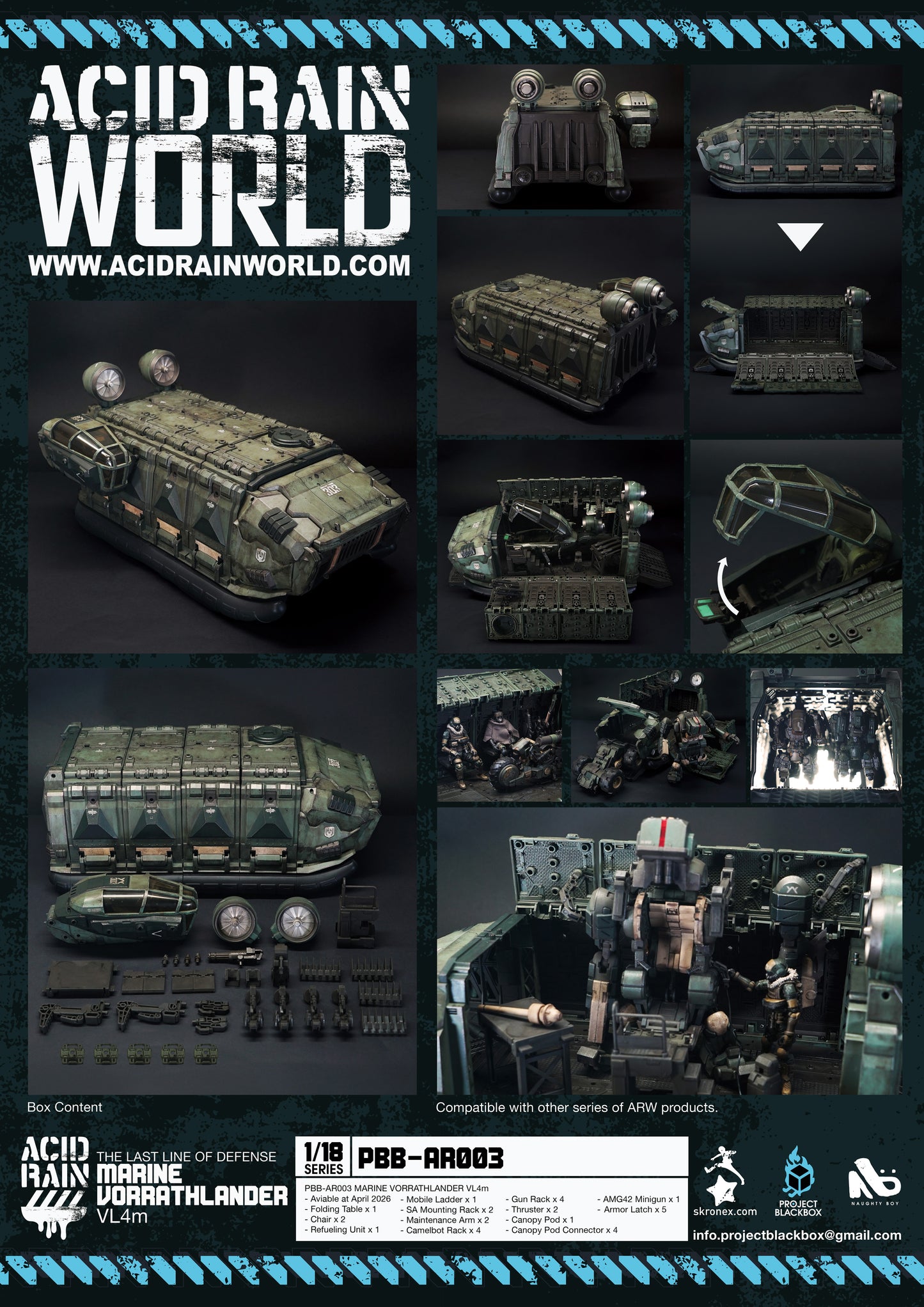 ACID RAIN WORLD 《酸雨戦争》 アシッドレインワールド the last line of defense PBB-AR003 Marine Vorrathlander VL4m Project Blackbox