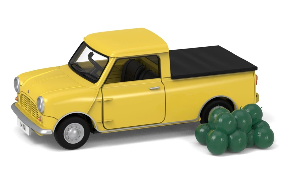 Tiny City Die-cast Model Car - Morris Mini Pickup (Yellow) タイニーシティ ダイキャストモデルカー - モリス ミニ ピックアップ (イエロー)