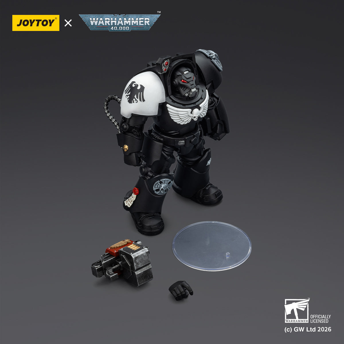 Warhammer ウォーハンマー 40K JT03257 JOYTOY ジョイトイ 1/18 アクションフィギュア レイヴンガード ターミネーター2 パワーフィストとストームボルター付き Raven Guard Terminator 2 with Power Sword and Storm Bolter