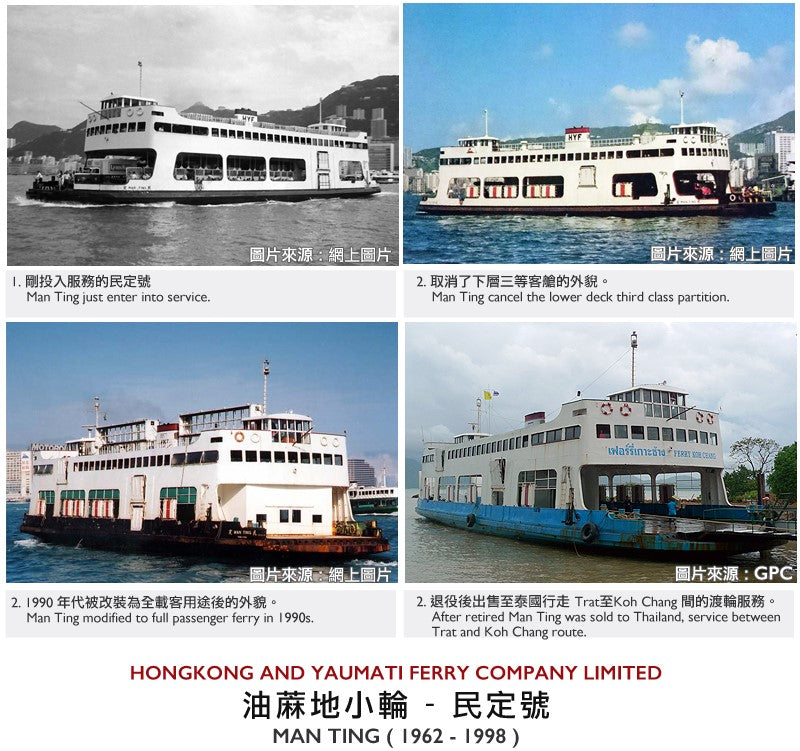 Tiny City 123 Hongkong and Yaumati Ferry Man Ting フェリー 1/400